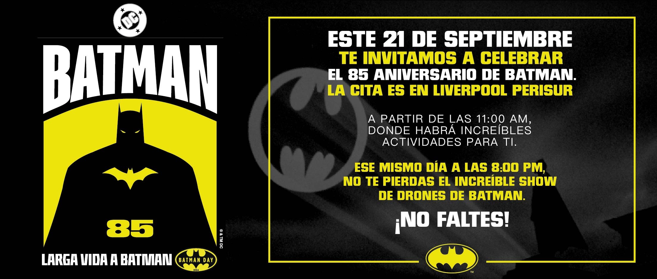 Vive la experiencia del Batman Day en la CDMX