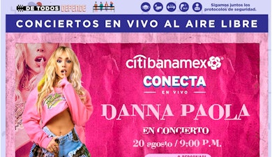 Danna Paola se presentará en el Citibanamex Conecta en Vivo