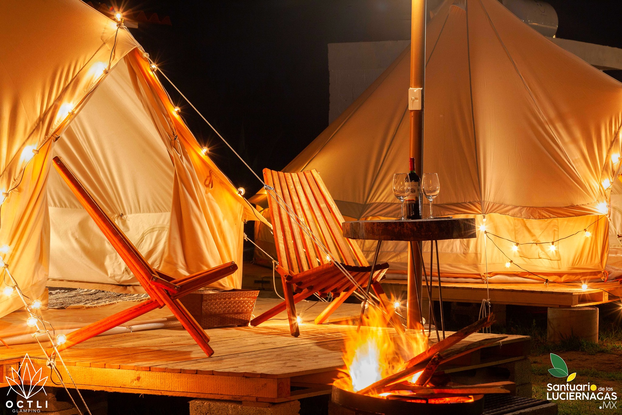 Velada a la luz de las luciérnagas, disfruta del nuevo Glamping Octli