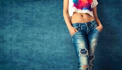 La tendencia de los jeans desgastados