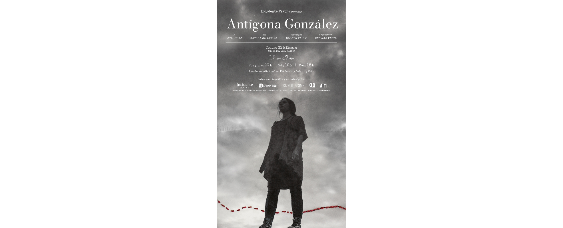 "Antígona González", de Sara Uribe, llega al Teatro El Milagro con Marina de Tavira y la dirección de Sandra Félix