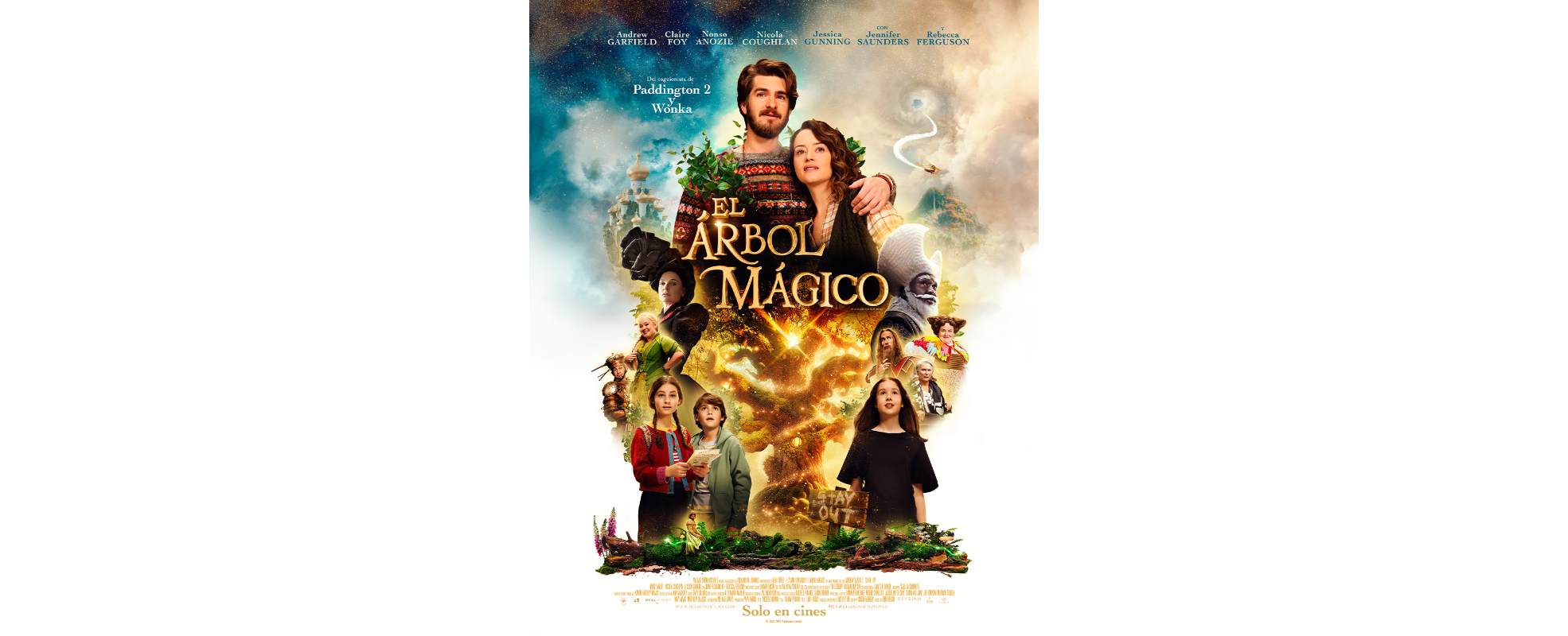 “El árbol mágico”, con Andrew Garfield y Claire Foy, lleva una aventura fantástica más allá de las pantallas