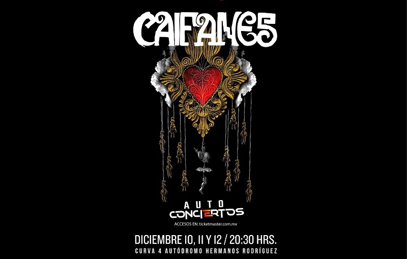 Caifanes ofrecerá tres auto-conciertos en la CDMX