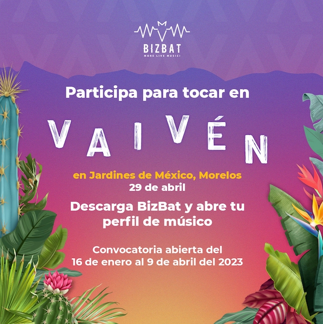 Sé parte del cartel oficial del Festival VAIVÉN 2023