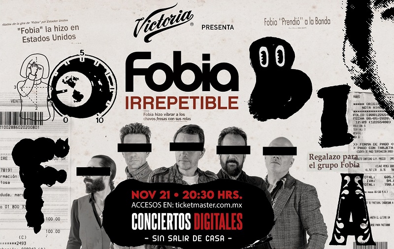 Fobia ofrecerá un show IRREPETIBLE