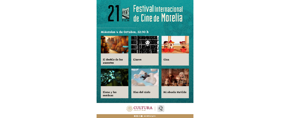 El 21er FICM presentará un programa de cortometrajes de animación en Canal 22