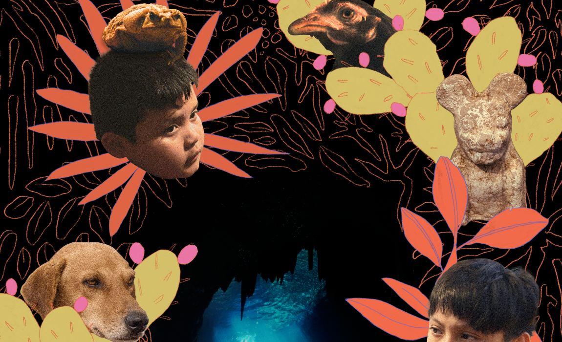 En “Monstruo de Xibalba” de Manuela Irene, un niño quiere saber qué pasa cuando morimos