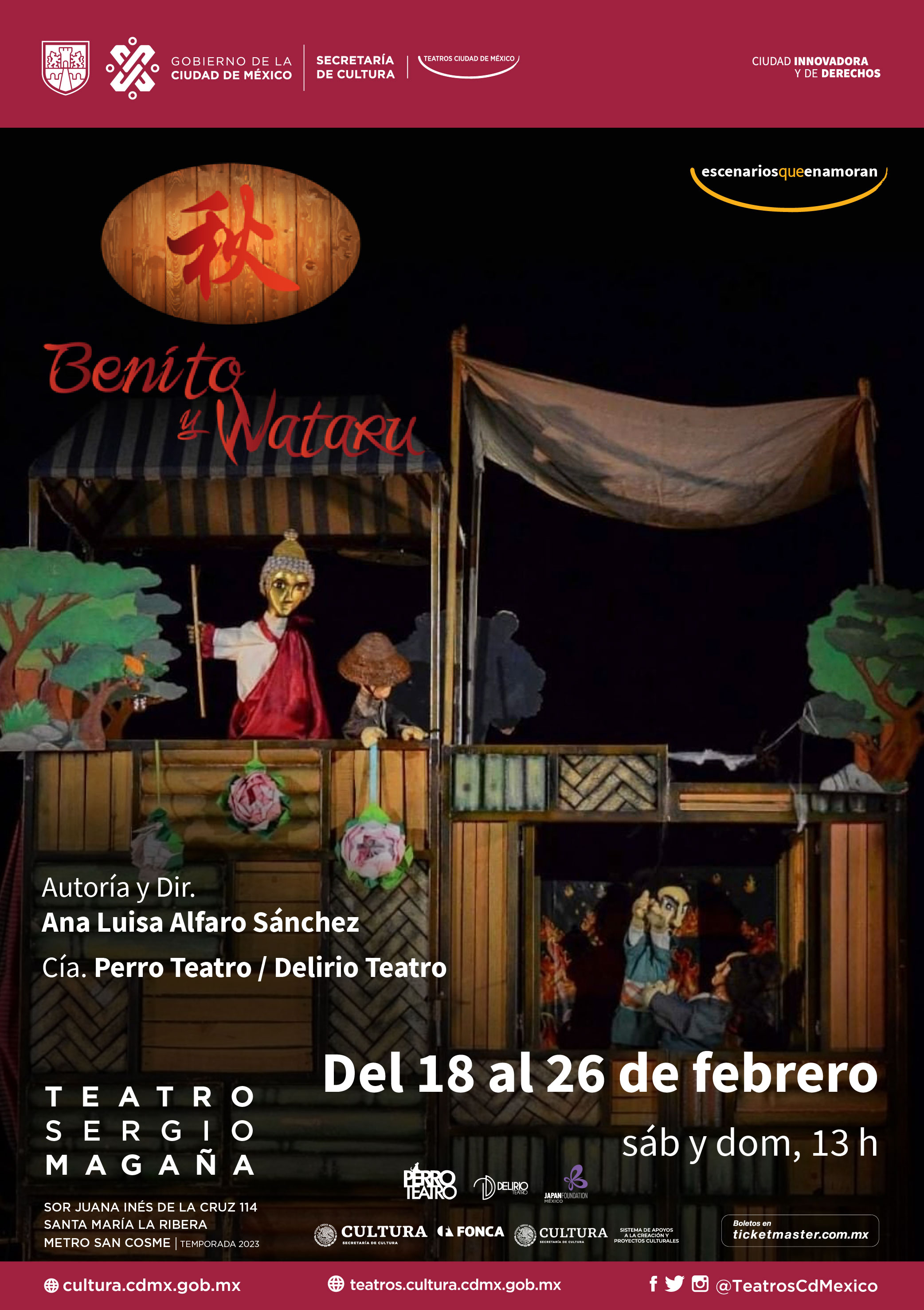 "Benito y Wataru" se presenta en el Teatro Sergio Magaña
