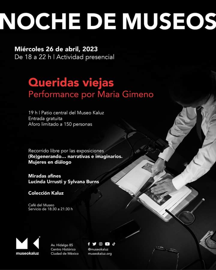Museo Kaluz presenta el performance Queridas viejas de la artista española Maria Gimeno
