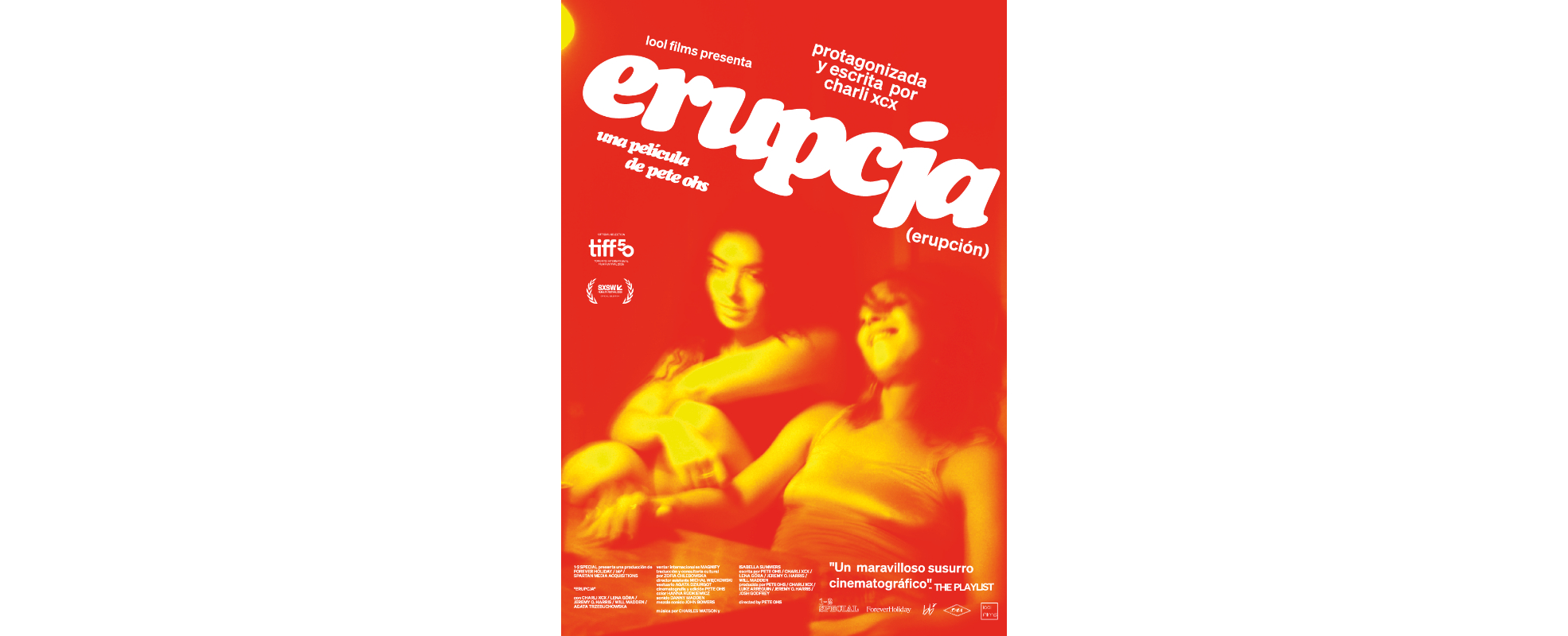 "Erupcja", la nueva película de Pete Ohs escrita y protagonizada por Charli XCX, llega a cines