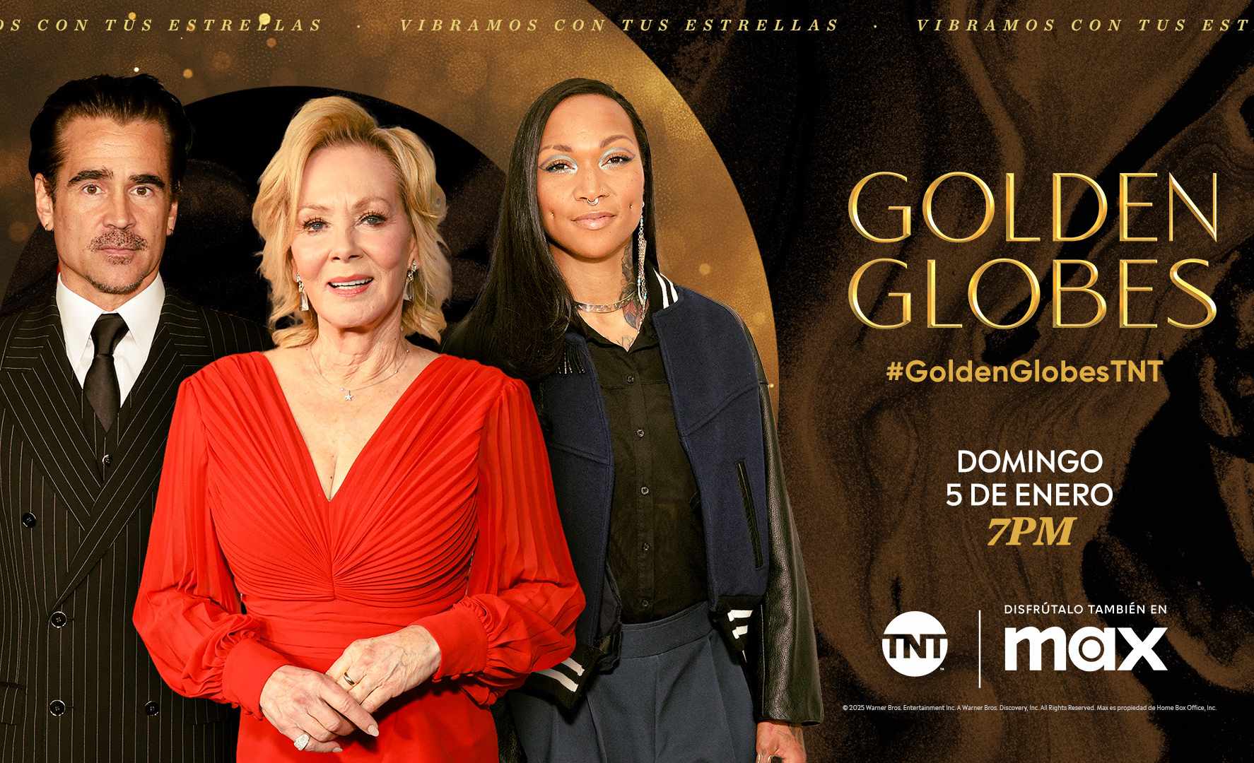 Este domingo no te pierdas la 82ª entrega anual de los Golden Globes en vivo por TNT y Max