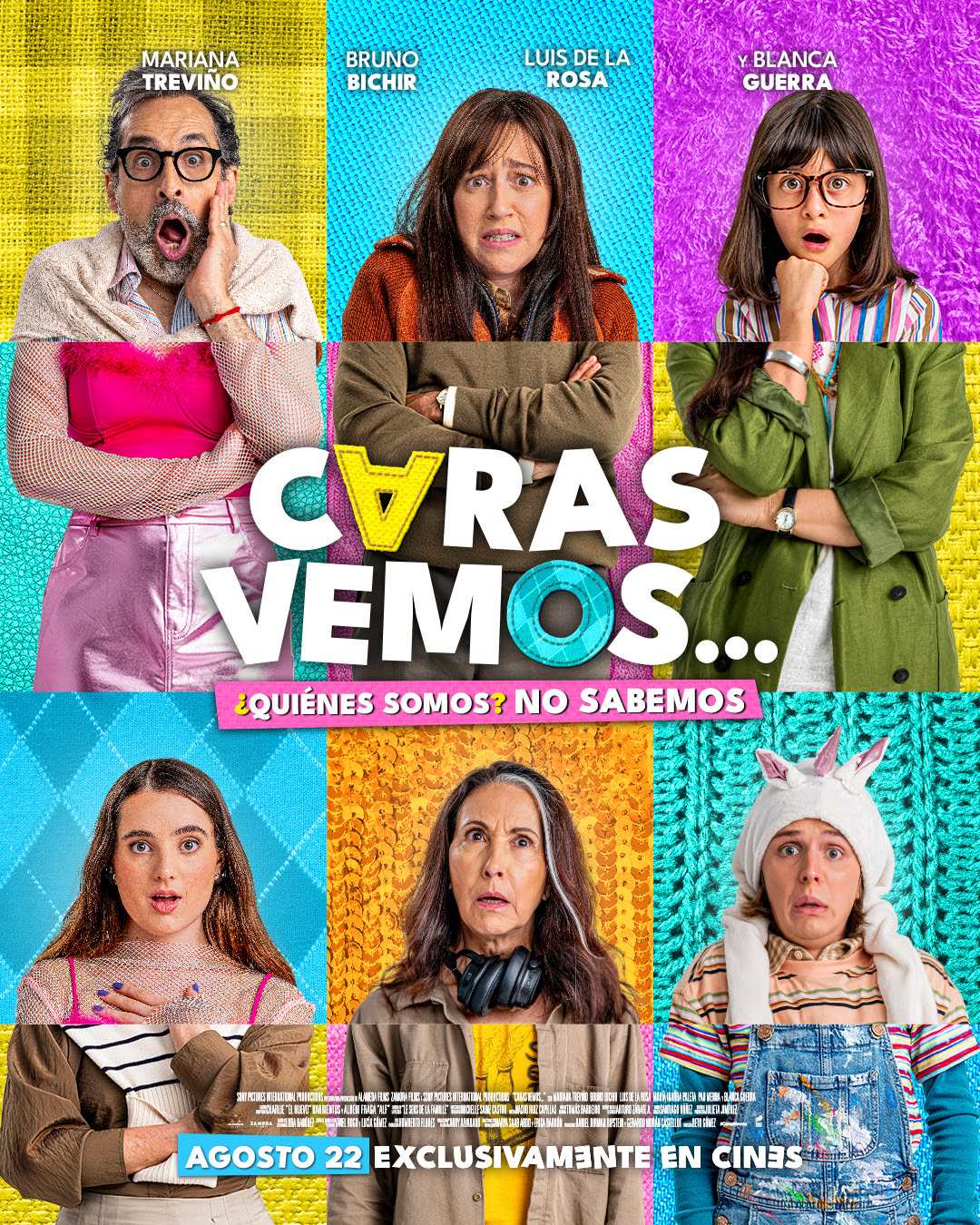 Conozcan "Caras Vemos…", la nueva comedia protagonizada por Mariana Treviño, Bruno Bichir, Luis De la Rosa y Blanca Guerra