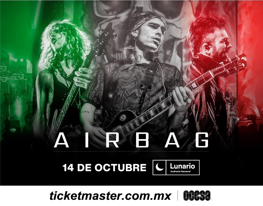 Airbag anuncia concierto en solitario en la Ciudad de México