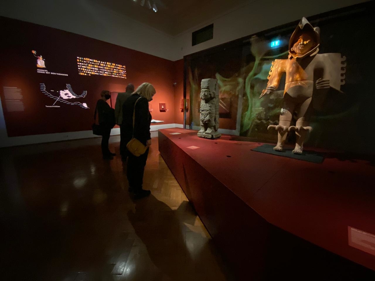 Todo listo para la inauguración de Aztecas en el Museo Etnográfico de Viena, en Austria