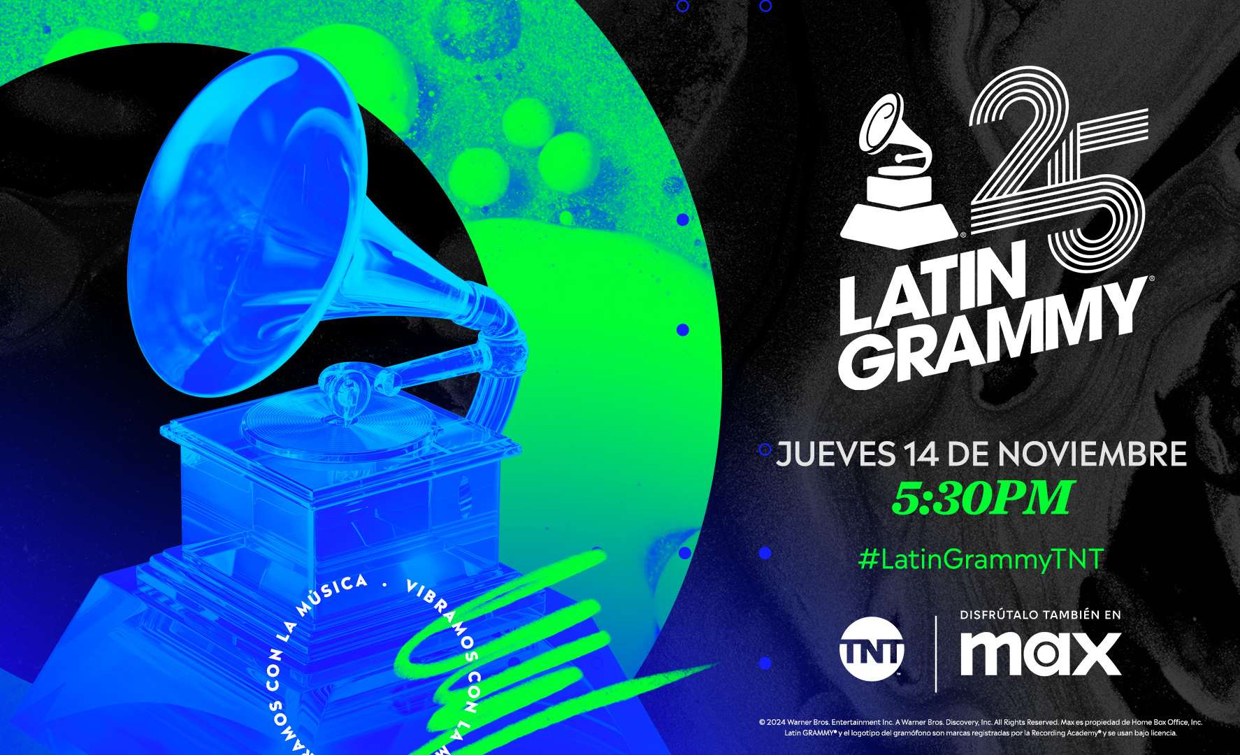 No te pierdas la transmisión en vivo de la 25ª entrega anual del Latin Grammy, este 14 de noviembre