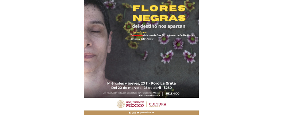 Un relato acerca de la muerte, la creación y la vulnerabilidad llega al Helénico con "Flores negras del destino nos apartan"