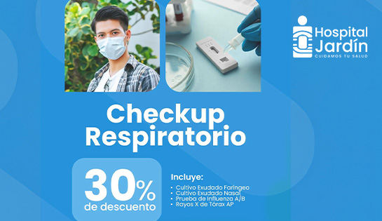 HOSPITAL JARDÍN- 30% de descuento en Checkup Respiratorio