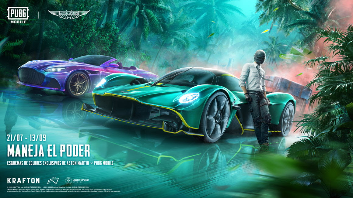 Aston Martin llega al mundo de "PUBG Mobile" con tres modelos insignia