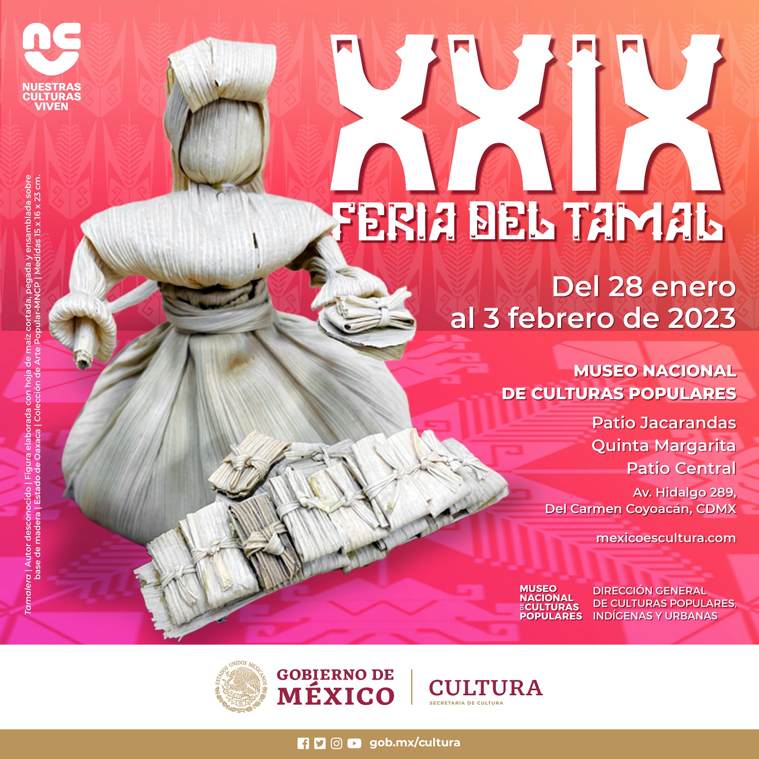 El Museo Nacional de Culturas Populares alista la XXIX Feria del Tamal