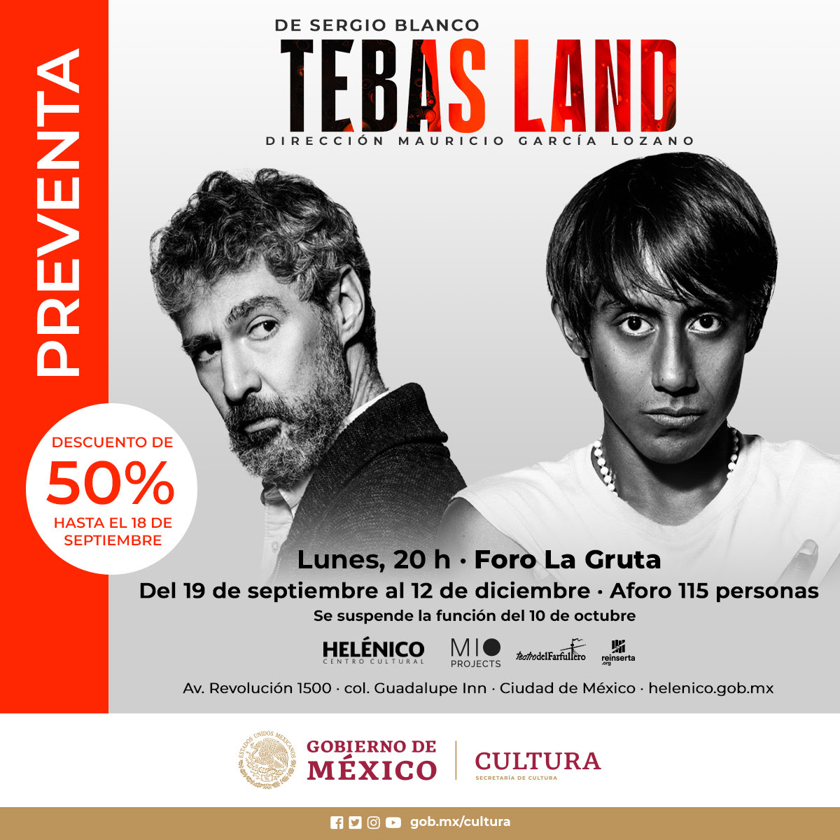 "Tebas Land" llega al Foro La Gruta del C.C. Helénico