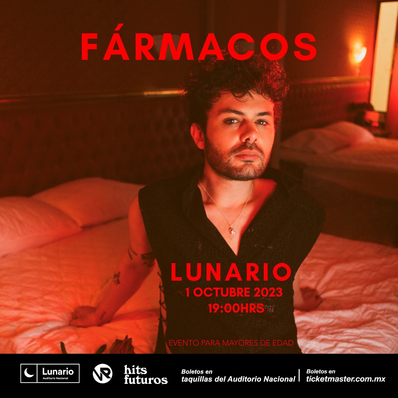 Fármacos se presentará en el Lunario del Auditorio Nacional
