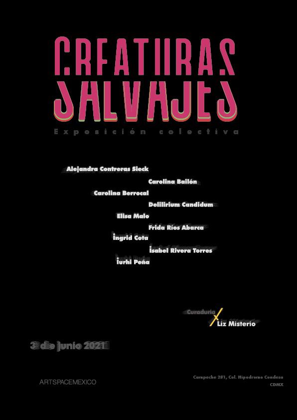 Exposición "Creaturas Salvajes" en ArtSpace México