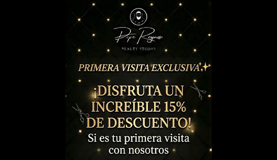 Pepe Reynoso, Beauty Studio - 15% de descuento en tu primera visita y un regalo sorpresa.