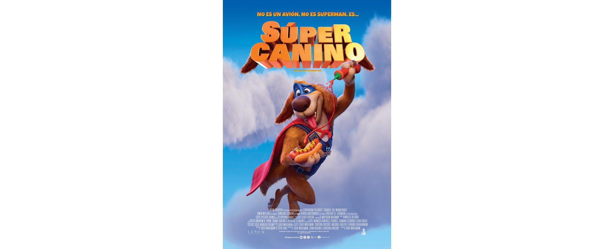 "Súper Canino" llega a cines el 15 de octubre con capa, superpoderes y cuatro patas